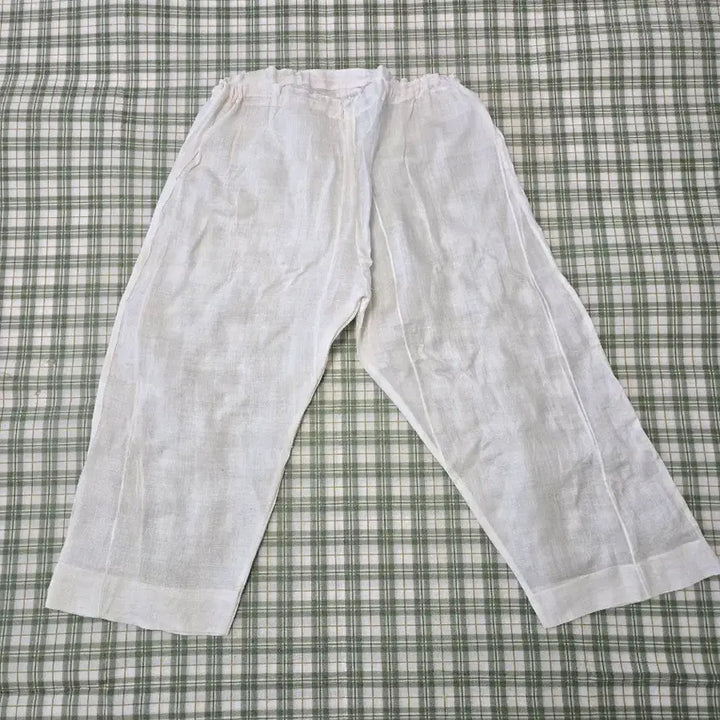 [BUNJANG] Korean Ramie Elastic Waist Pants (Size 55-66) / 4ㅡ모시 국산 고무줄 바지ㅡ55ㅡ66