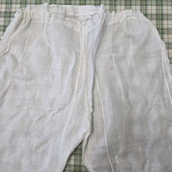 [BUNJANG] Korean Ramie Elastic Waist Pants (Size 55-66) / 4ㅡ모시 국산 고무줄 바지ㅡ55ㅡ66