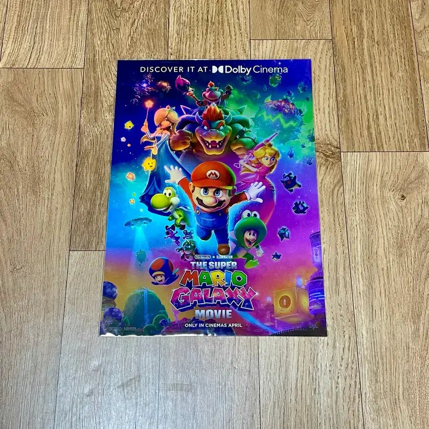 [BUNJANG] Super Mario Galaxy Dolby Cinema Poster (Week 1) / 슈퍼 마리오 갤럭시 영화 돌비 포스터 1주차 닌텐도 mario