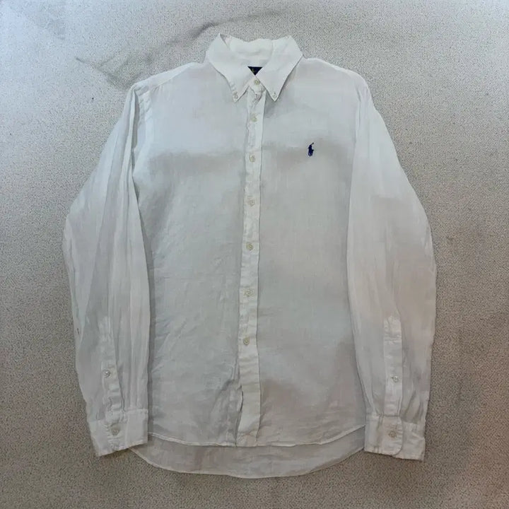 [BUNJANG] Polo Ralph Lauren White Linen Shirt / 105 폴로랄프로렌 화이트 린넨 셔츠