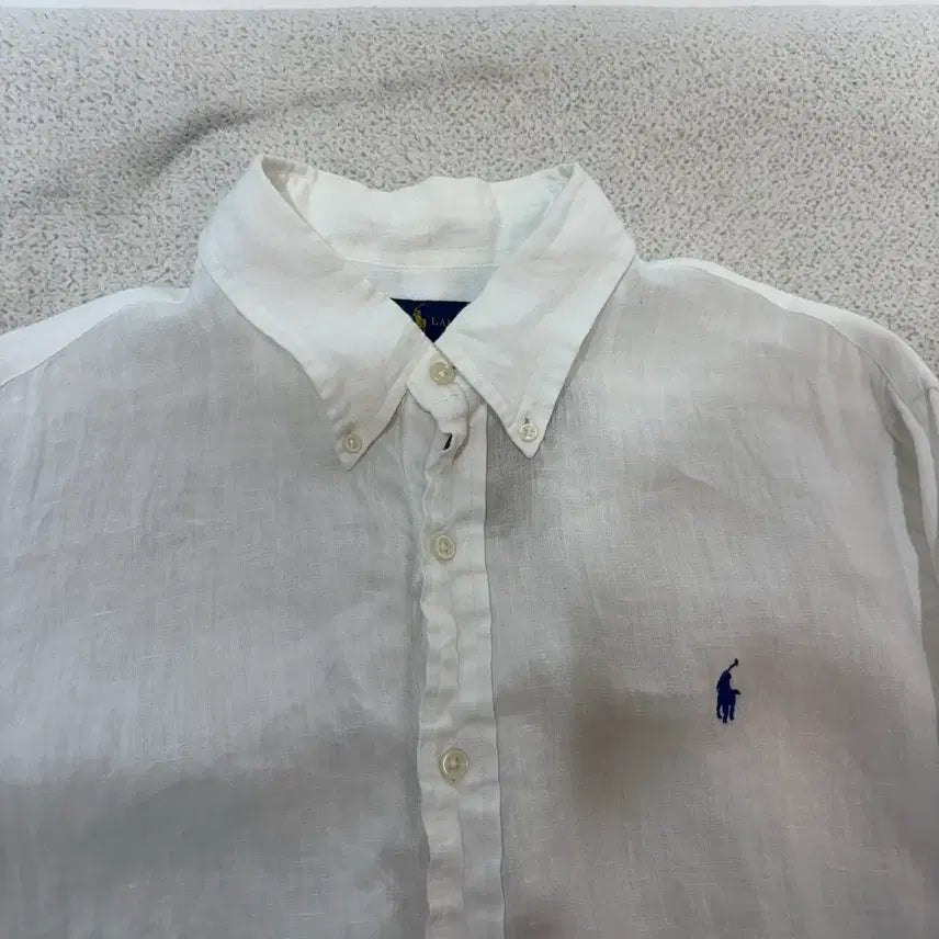 [BUNJANG] Polo Ralph Lauren White Linen Shirt / 105 폴로랄프로렌 화이트 린넨 셔츠