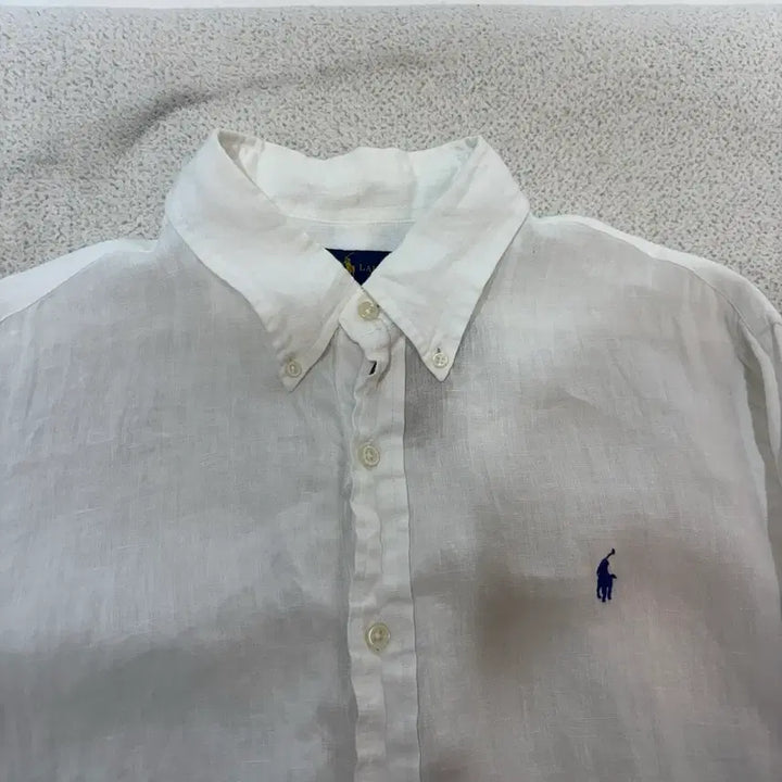 [BUNJANG] Polo Ralph Lauren White Linen Shirt / 105 폴로랄프로렌 화이트 린넨 셔츠