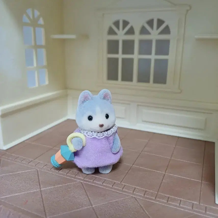[BUNJANG] Sylvanian Families Husky Baby Standing Figure / 실바니안 허스키 직립 아기