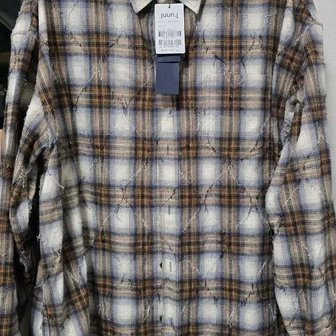 [BUNJANG] JUUN.J 26SS Argyle Shirt Beige Size 50 / 준지 / 26ss 아가일 베이지 / 50