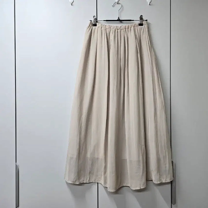 [BUNJANG] Chiffon Long Skirt with Waist Banding / 일본수입 허리밴딩 쉬폰 롱치마Free