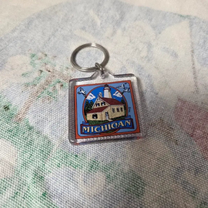 [BUNJANG] 90s Michigan USA Vintage Keychain / 90s Michigan 미국 빈티지 키링