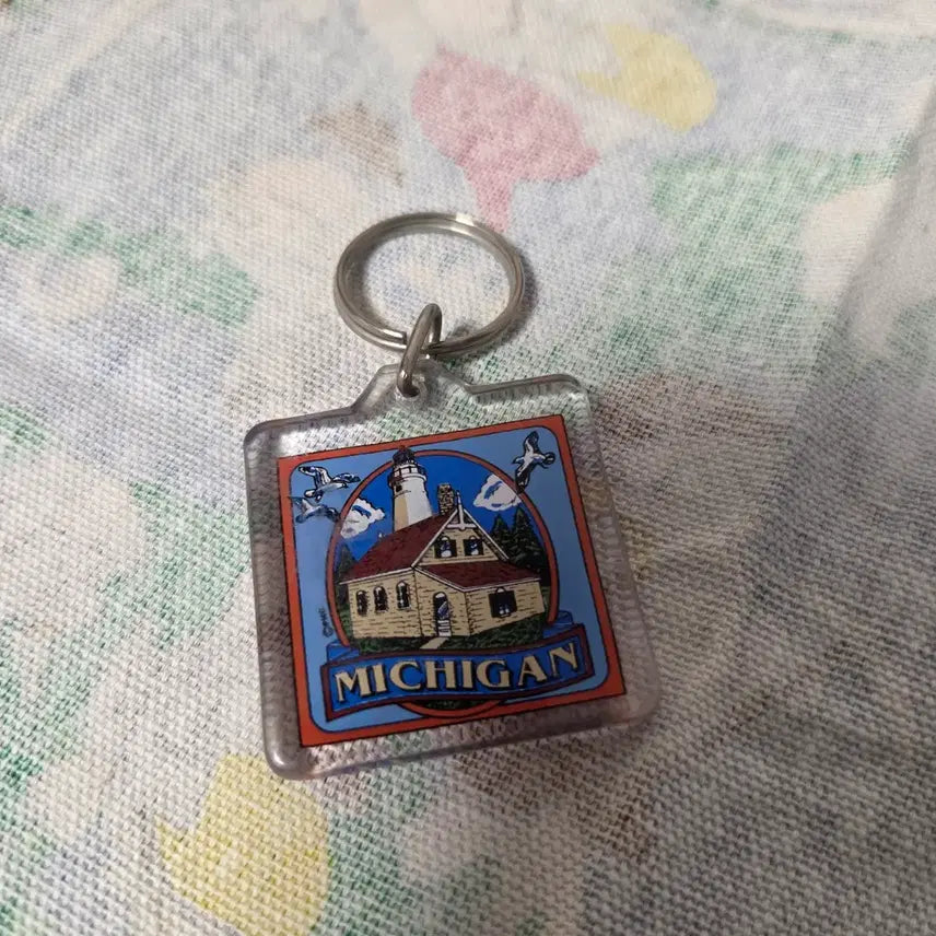[BUNJANG] 90s Michigan USA Vintage Keychain / 90s Michigan 미국 빈티지 키링
