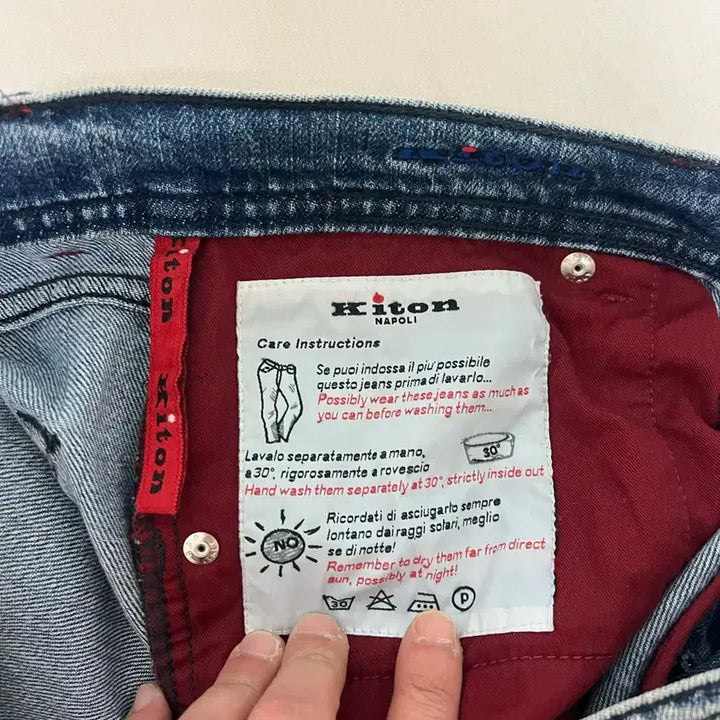 [BUNJANG] Kiton Denim Jeans Mid-Blue (Size 32) / 키톤 데님 청바지 중청(32사이즈)
