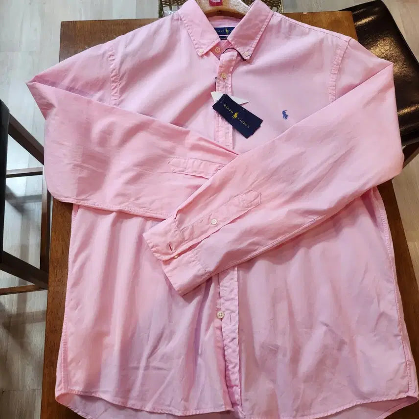 [BUNJANG] Polo Ralph Lauren Pink Oxford Shirt / 폴로 랄프로렌 핑크 옥스포드 셔츠 남방