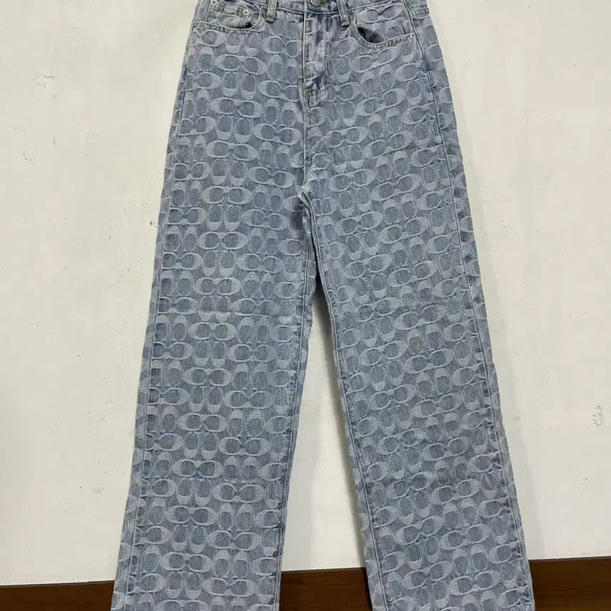[BUNJANG] Patterned Denim Jeans / 특가새)N6299 패턴 청바지.데님
