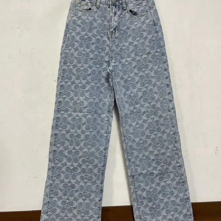 [BUNJANG] Patterned Denim Jeans / 특가새)N6299 패턴 청바지.데님