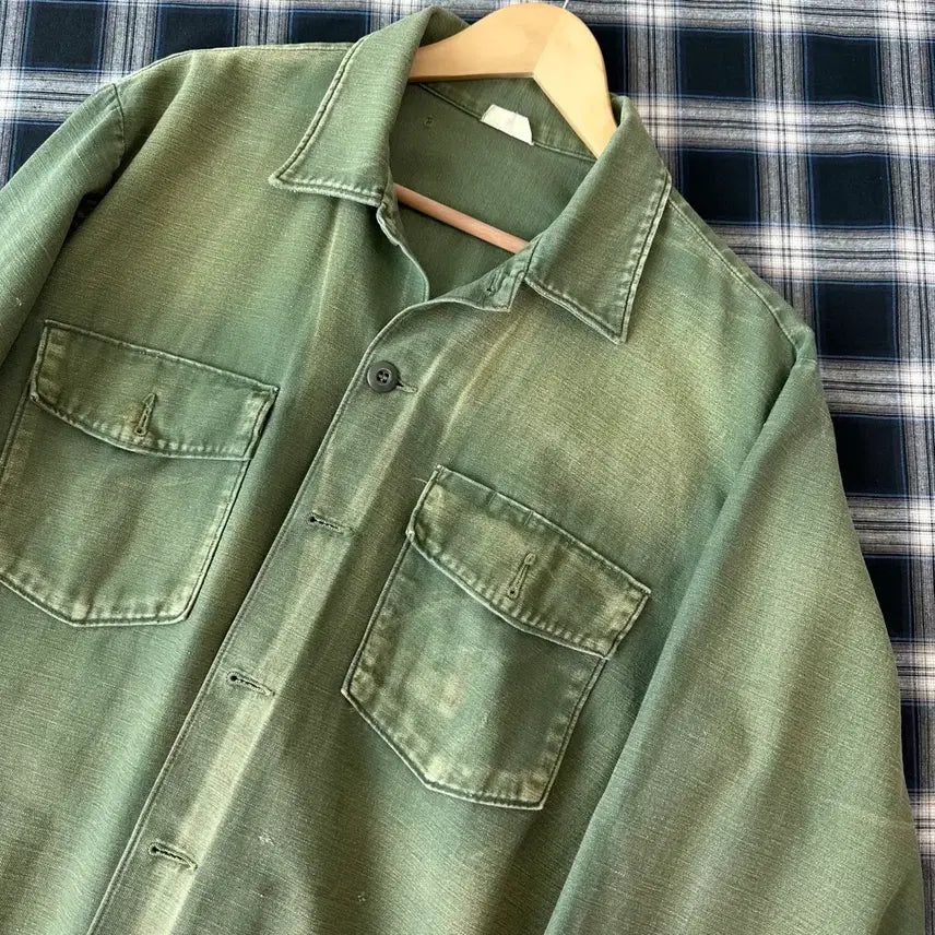 [BUNJANG] US Military OG-107 Field Shirt / 미군 og-107 밀리터리 셔츠
