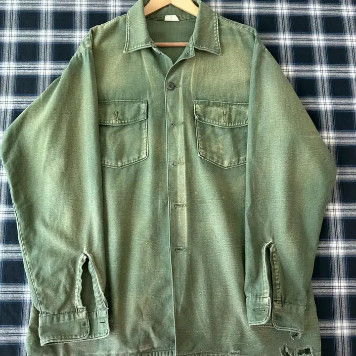 [BUNJANG] US Military OG-107 Field Shirt / 미군 og-107 밀리터리 셔츠