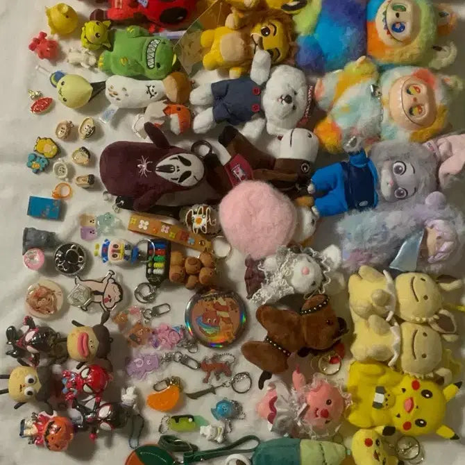 [BUNJANG] Assorted Character Plushies and Keychains Set / 캐릭터 인형 키링 모음