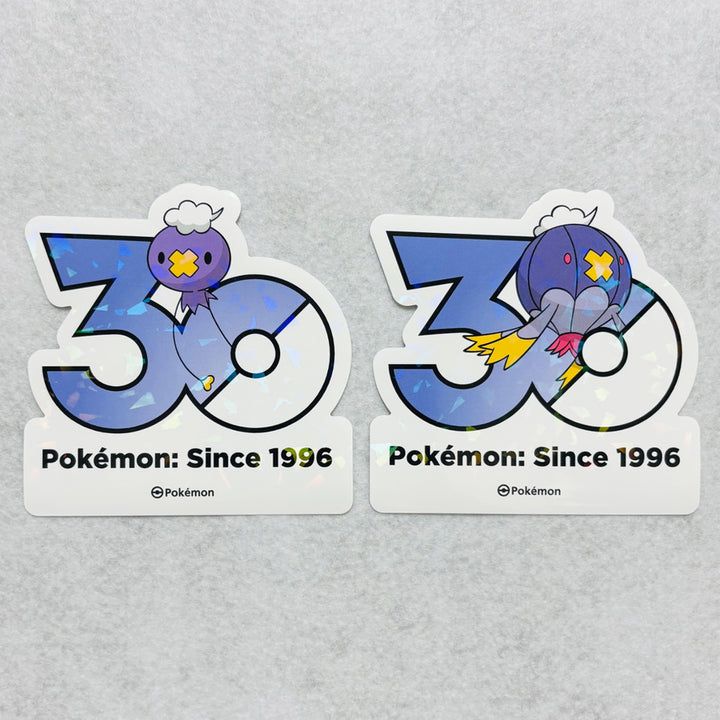 [BUNJANG] Pokemon 30th Anniversary Logo Sticker Set (Drifloon, Drifblim) / 포켓몬스터 30주년 로고 스티커 (흔들풍손,둥실라이드)