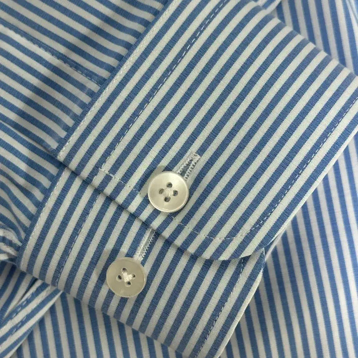 [BUNJANG] JJinHomme RTO Shirt Blue Stripe / 제이진옴므 RTO셔츠