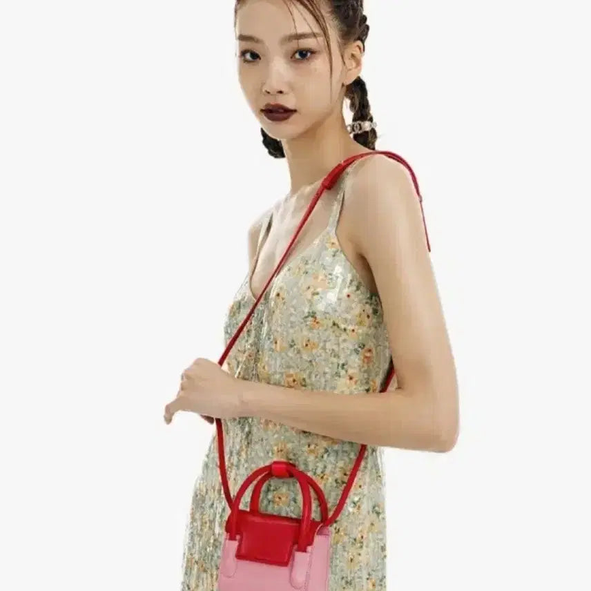[BUNJANG] Find Kapoor Crinkled Matie Bag 12 Pink Red / 파인드카푸어 마티백 크링클드 12핑크레드