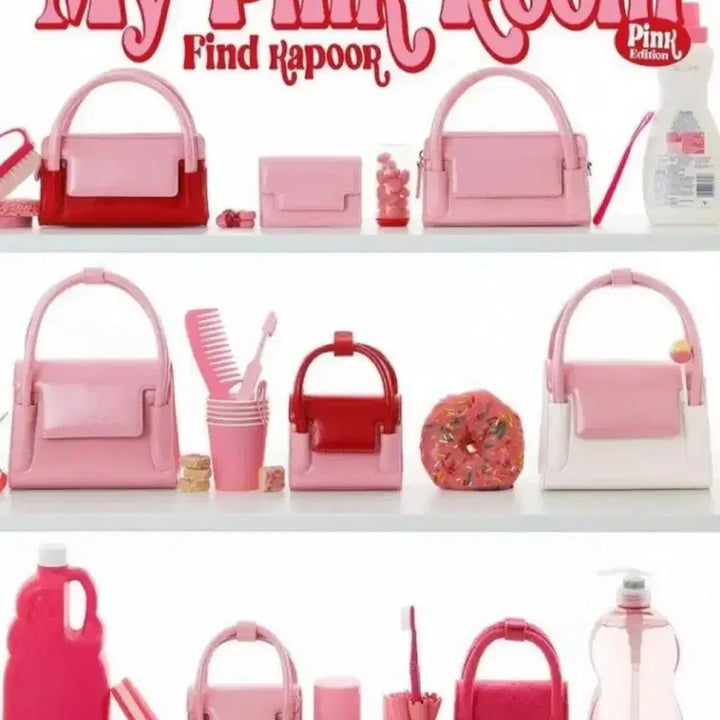 [BUNJANG] Find Kapoor Crinkled Matie Bag 12 Pink Red / 파인드카푸어 마티백 크링클드 12핑크레드