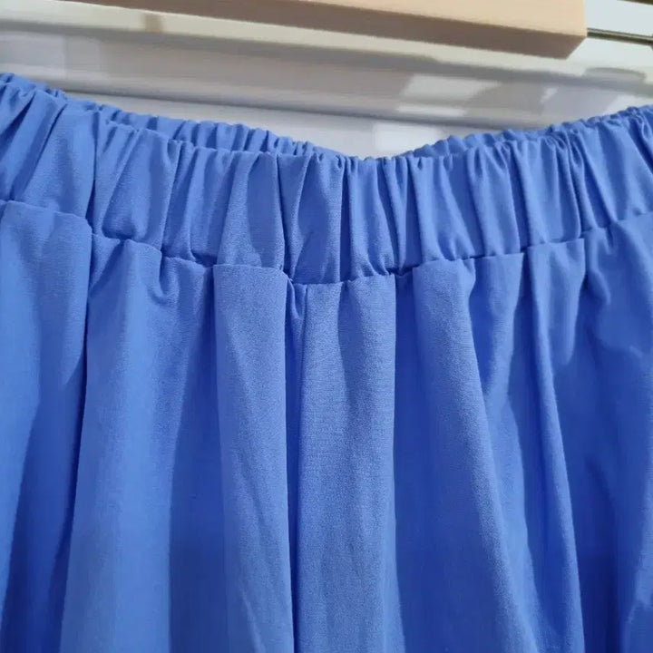 [BUNJANG] Premium Cotton Blend Wide-Leg Shorts (New) / 여름 시원한 고급스러운 바스락 면 밴딩 치마바지  새상품