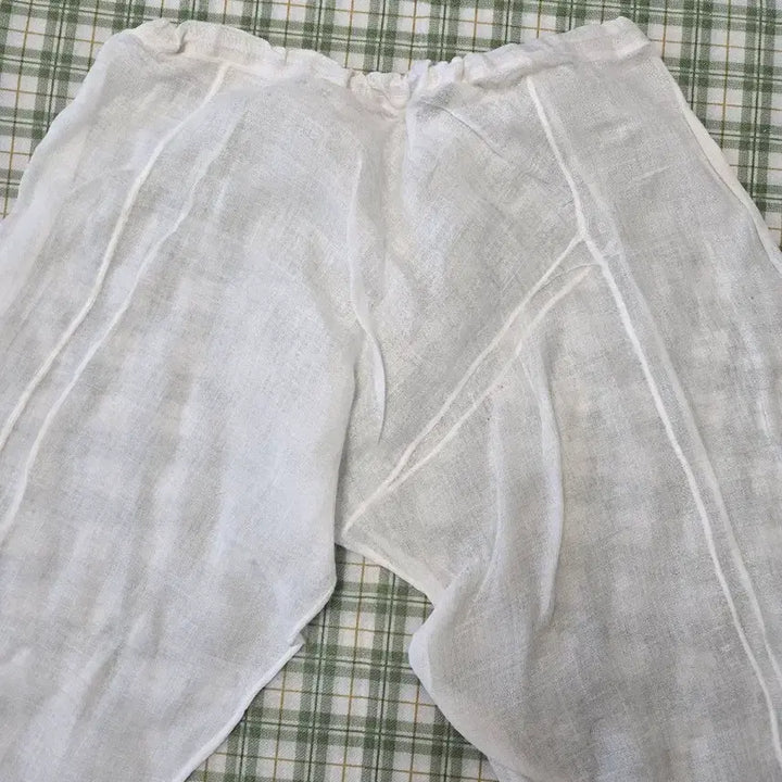 [BUNJANG] Linen Reform Pants Size 55-66 / 4ㅡ모시 리폼바지ㅡ55ㅡ66