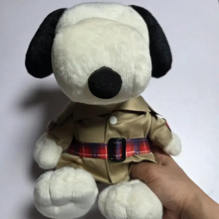 [BUNJANG] Peanuts Snoopy Trench Coat Character Goods Doll Figure Toy / 고전 만화 캐릭터 굿즈 인형 피규어 토이 피넛츠 스누피 트랜치 코트