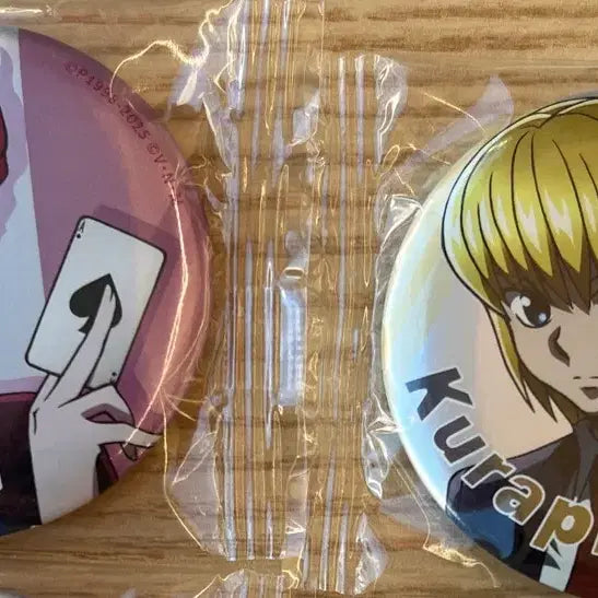 [BUNJANG] Hunter x Hunter Kurapika &amp; Hisoka Suit Can Badge Set / 헌터헌터 헌헌 캔뱃지 크라피카 히소카 정장 슈트