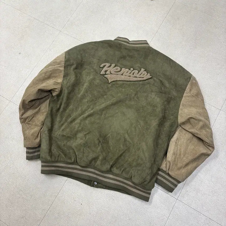 [BUNJANG] Vintage Two-Tone Old School Varsity Jacket / 빈티지 투톤 올드스쿨 바시티 자켓