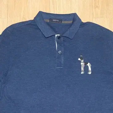 [BUNJANG] Hazzys Big Logo Navy Polo T-shirt (Size 105) / (110)A911.헤지스빅로고/네이비 카라티셔츠