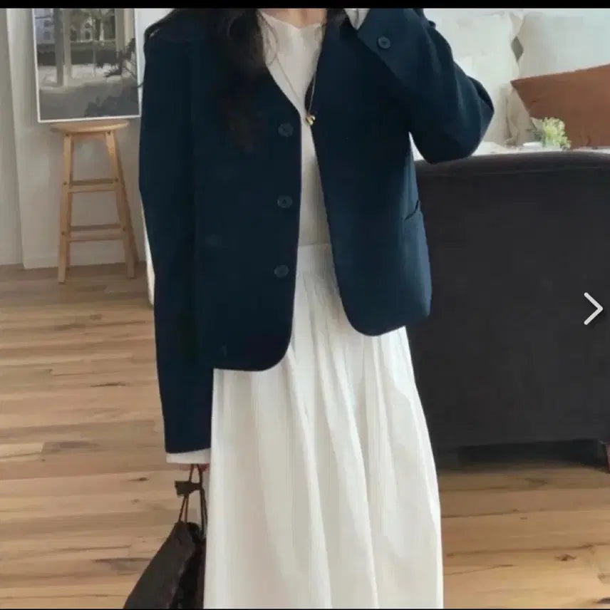 [BUNJANG] LIVHOUR Navy Jacket / 리브아워 자켓
