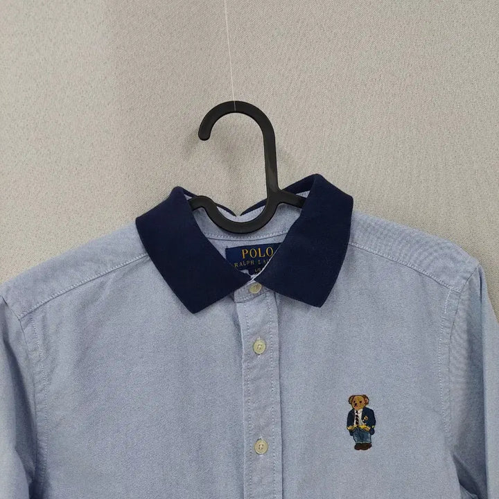 [BUNJANG] Polo Ralph Lauren Bear Knit Collar Shirt / 폴로랄프로렌 베어 니트카라 셔츠