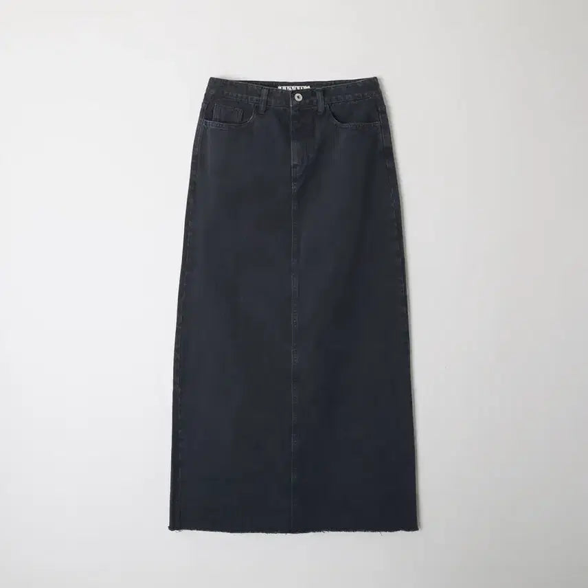 [BUNJANG] Rebar Rear Slit Denim Long Skirt / (새상품)르바 리어 슬릿 데님 롱 스커트