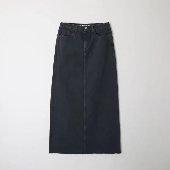 [BUNJANG] Rebar Rear Slit Denim Long Skirt / (새상품)르바 리어 슬릿 데님 롱 스커트