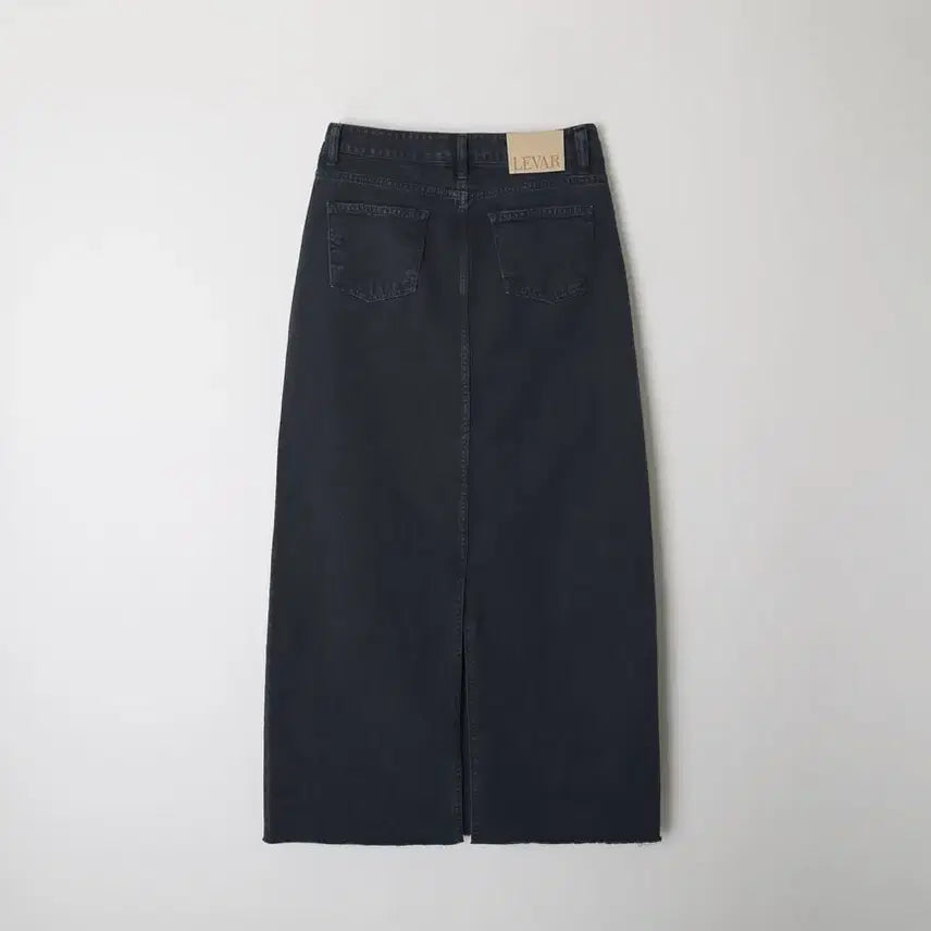 [BUNJANG] Rebar Rear Slit Denim Long Skirt / (새상품)르바 리어 슬릿 데님 롱 스커트