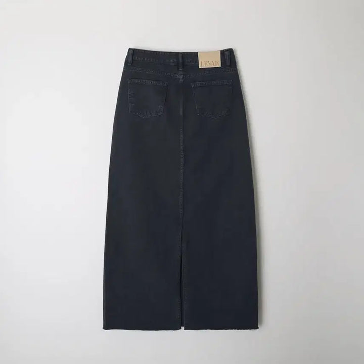 [BUNJANG] Rebar Rear Slit Denim Long Skirt / (새상품)르바 리어 슬릿 데님 롱 스커트