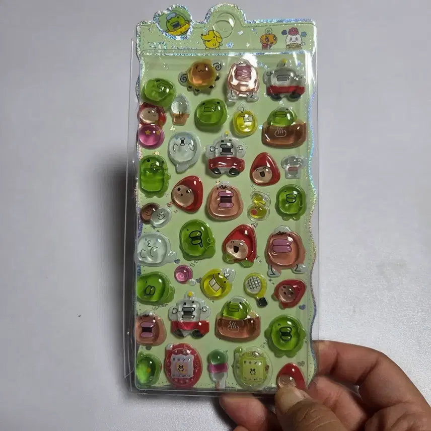 [BUNJANG] Vintage Tamagotchi 3D Sticker Figure / 고전 만화 캐릭터 굿즈 인형 피규어 토이 다마고치 입체 스티커 구치파치