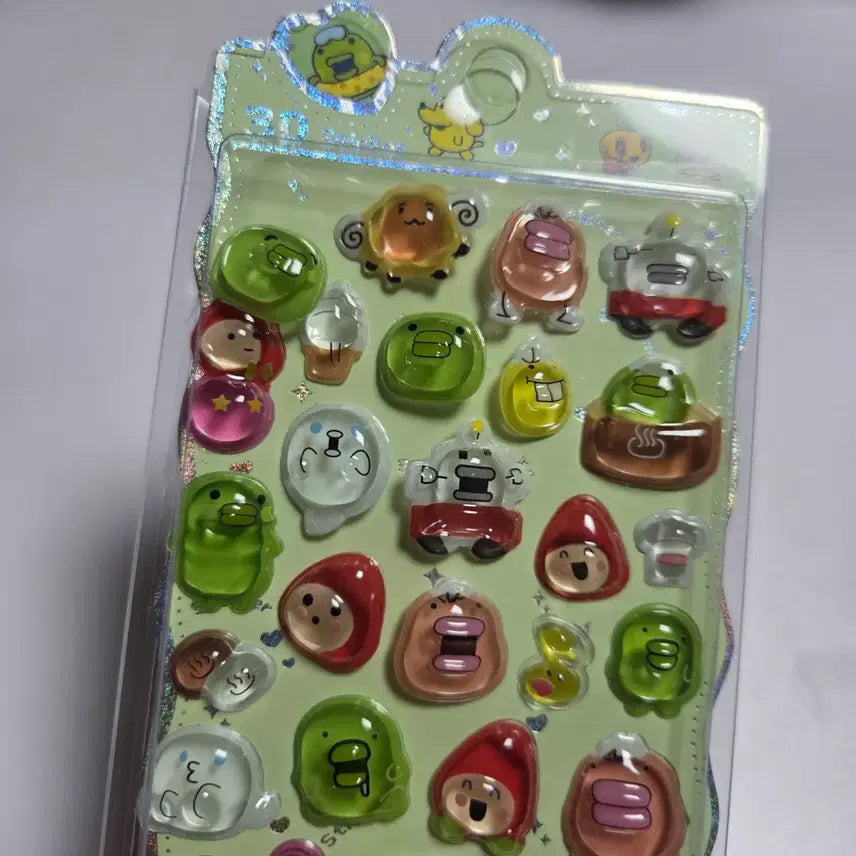 [BUNJANG] Vintage Tamagotchi 3D Sticker Figure / 고전 만화 캐릭터 굿즈 인형 피규어 토이 다마고치 입체 스티커 구치파치