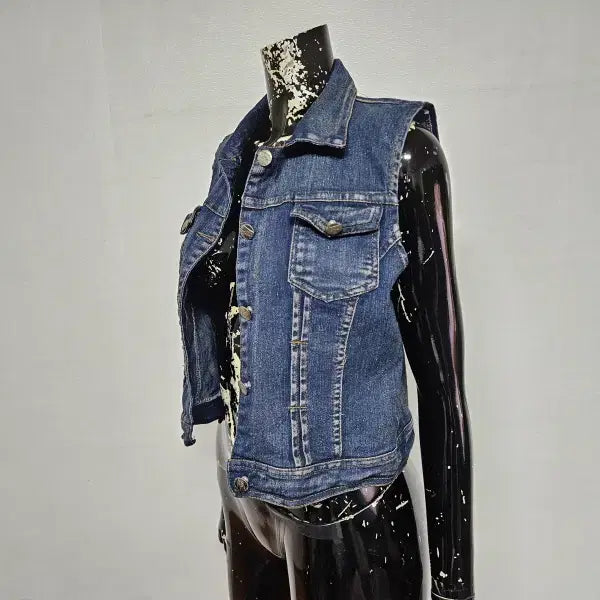 [BUNJANG] Kienamos Open Denim Vest (Size 55) / (free 55) 키에나모스 오픈 청조끼 (사이즈 55)