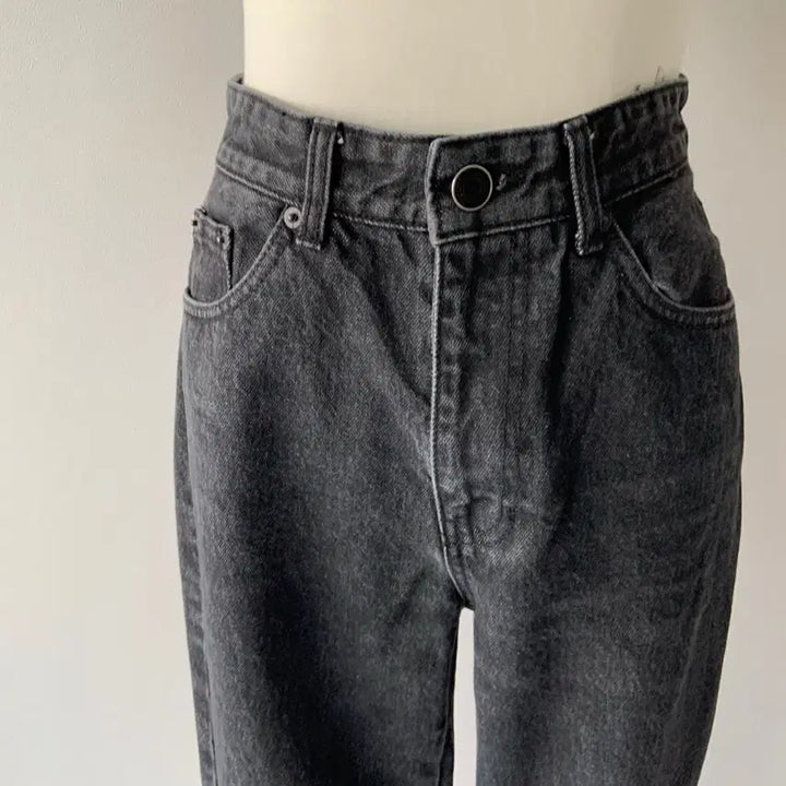 [BUNJANG] 25 Guho Plus Black Straight Fit Denim Pants / 25 구호 플러스 블랙 데님 팬츠 일자핏