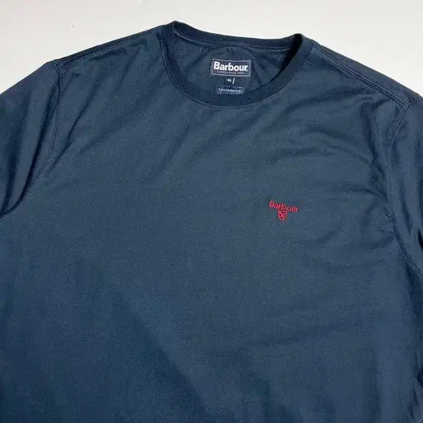 [BUNJANG] Barbour 24SS Basic Logo Short Sleeve T-Shirt / 바버 Barbour 24SS 베이직 로고 반팔 티셔츠 R1095