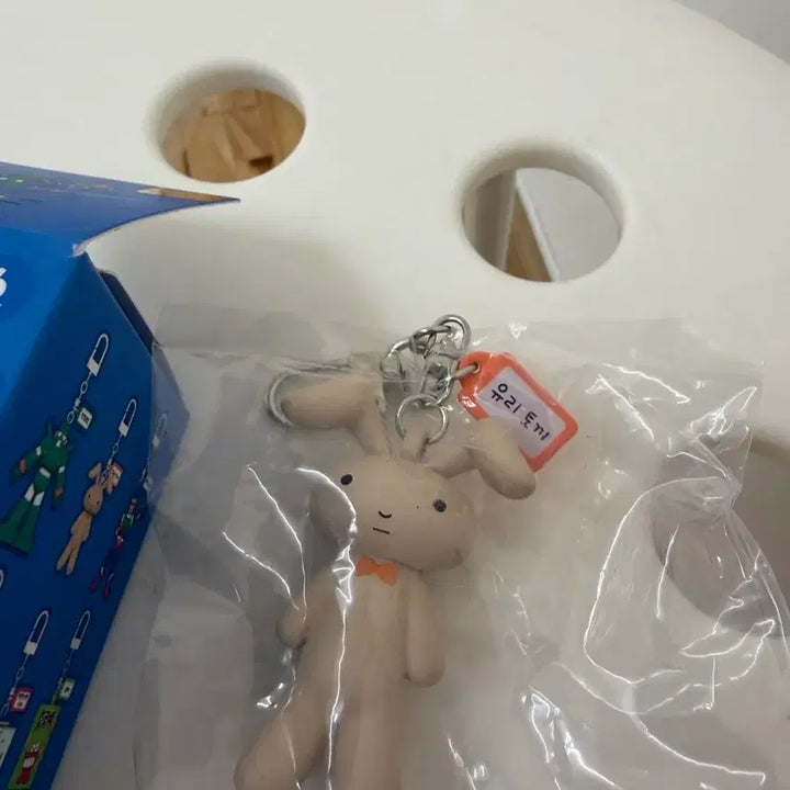 [BUNJANG] Crayon Shin-chan Glass Rabbit Miniature Keyring (Sealed) / 짱구 미니어쳐 키링 유리토끼