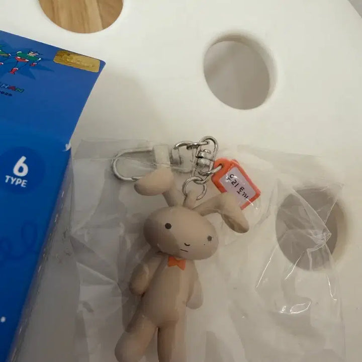 [BUNJANG] Crayon Shin-chan Glass Rabbit Miniature Keyring (Sealed) / 짱구 미니어쳐 키링 유리토끼