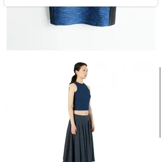 [BUNJANG] 999Humanity Tweed Sleeveless Top / 999휴머니티 TWEED SLEEVELESS TOP