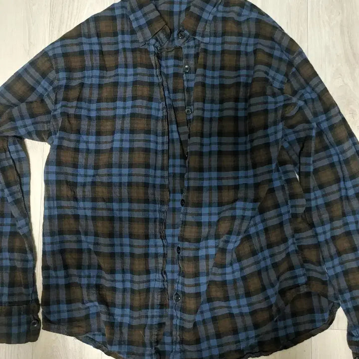 [BUNJANG] MilkCocoa Navy Check Shirt / 밀크코코아 네이비 체크 셔츠