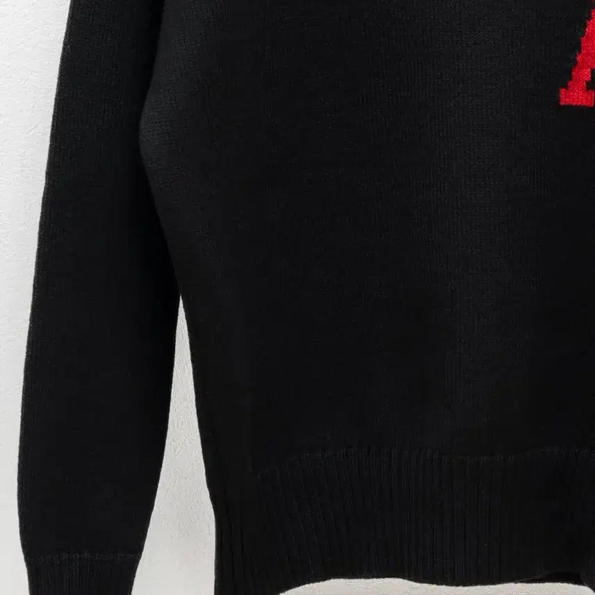 [BUNJANG] AMI Big Heart Knit Black M / 아미 빅하트 니트 블랙 M