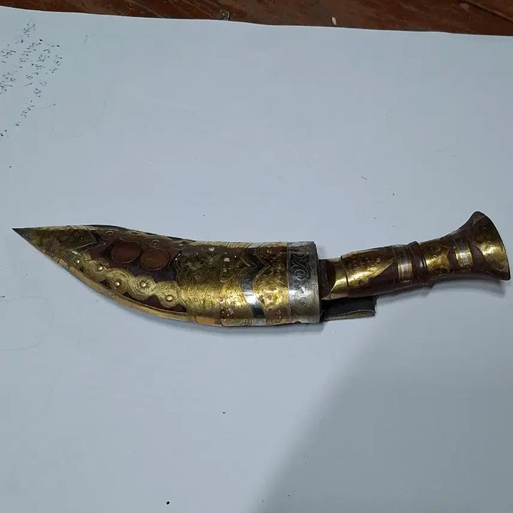 [BUNJANG] Nepal Kukri Knife with Engraved Patterns / 네팔 쿠쿠리