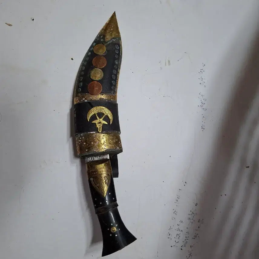 [BUNJANG] Nepal Kukri Knife with Engraved Patterns / 네팔 쿠쿠리