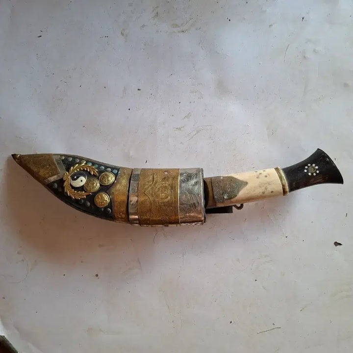 [BUNJANG] Nepal Kukri Knife with Engraved Patterns / 네팔 쿠쿠리