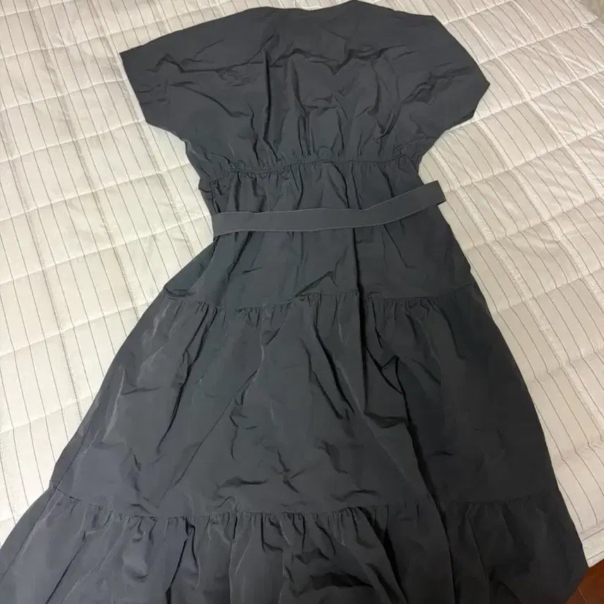 [BUNJANG] J.J. GOTT Black Long Dress with Belt Set / JJ지고트 블랙 롱 원피스 (벨트 세트)