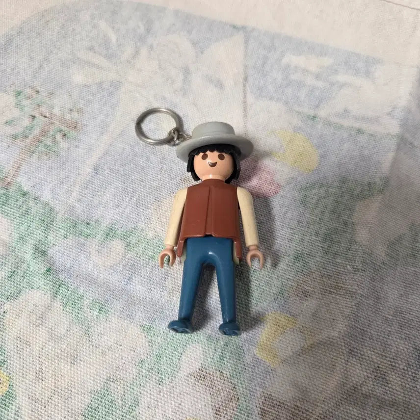 [BUNJANG] Playmobil Vintage Cowboy Keychain / Play Mobil 빈티지 카우보이 키링