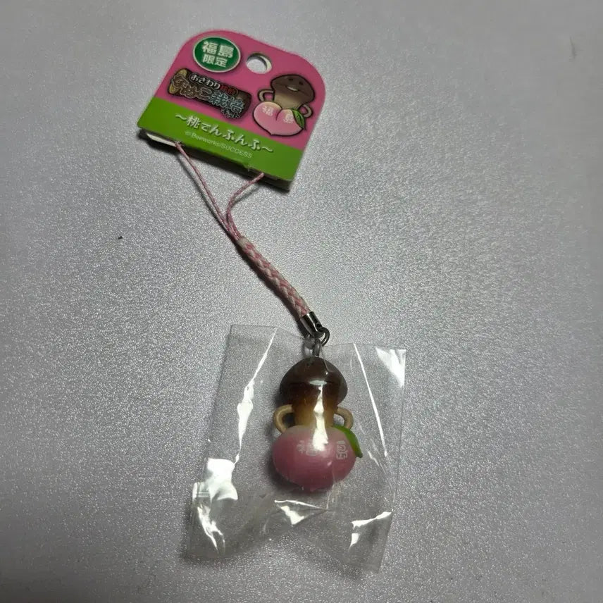 [BUNJANG] Mushroom Nameko Character Goods Strap Keychain - Peach / 고전 만화 캐릭터 굿즈 인형 피규어 토이 버섯 나메코 스트랩 키링 복숭아